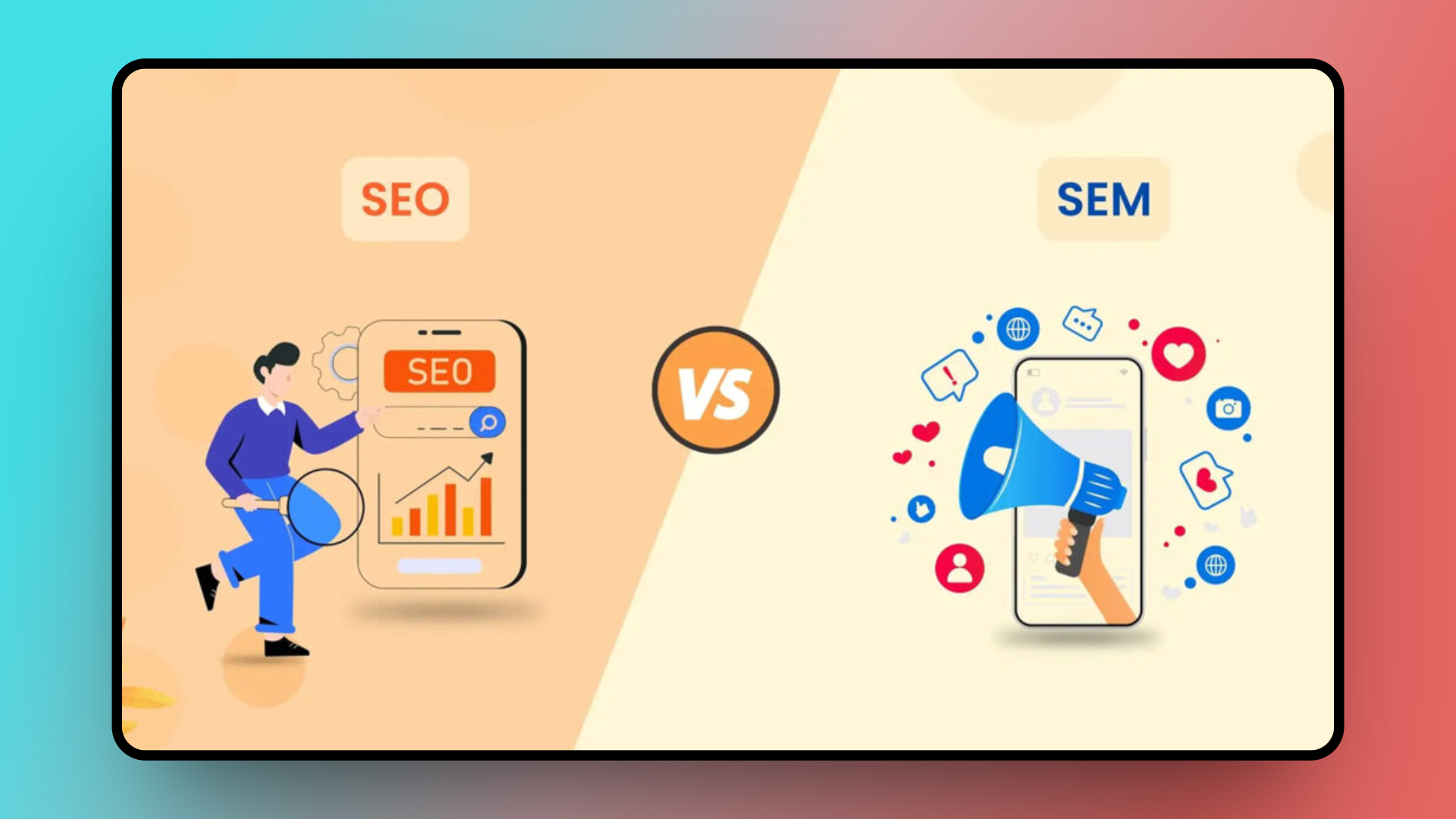 Khác nhau sem vs seo