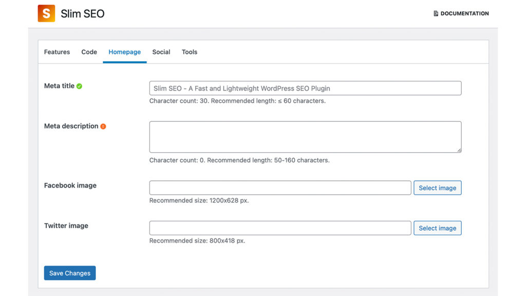 Plugin slim seo