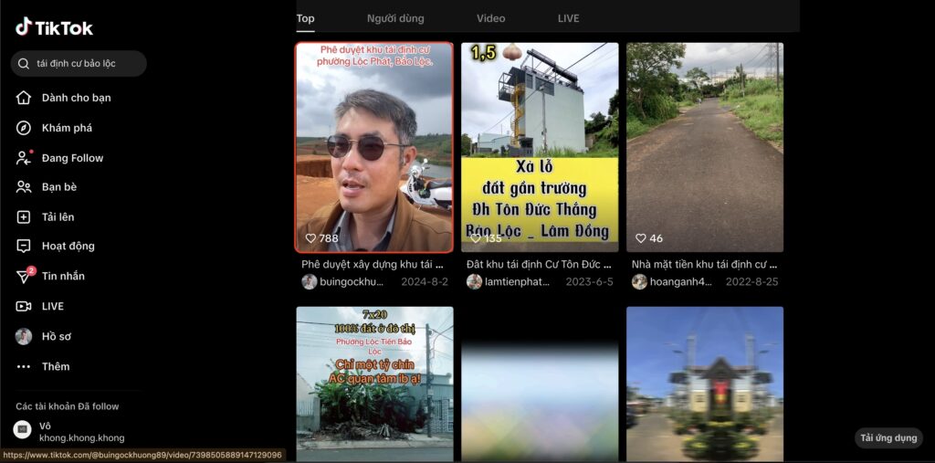 Ví dụ v Hướng dẫn đặt từ khóa trên tiktok