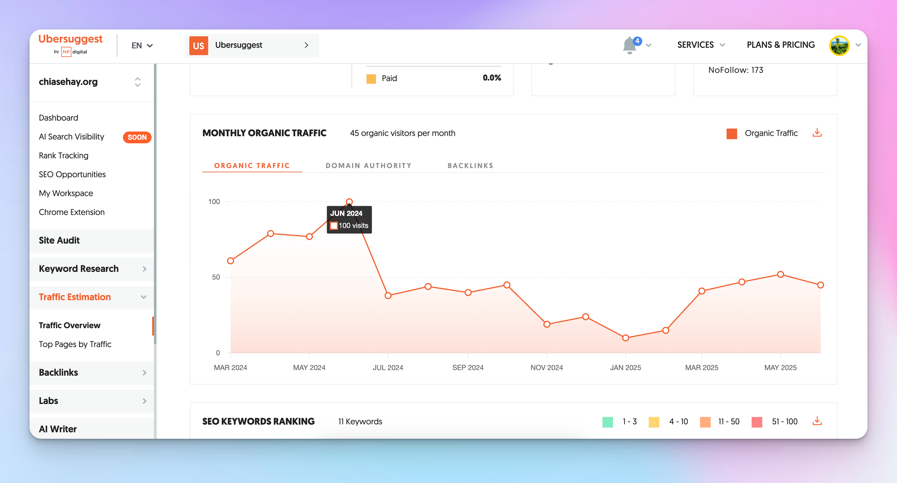 Phục hồi traffic bằng loại bỏ backlink spam