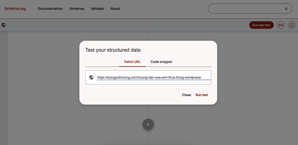 Sử dụng Schema.org để kiểm tra Schema Markup
