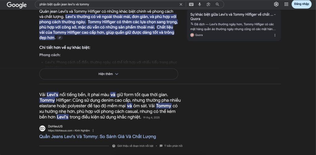 Ví dụ về Feartue Snipper