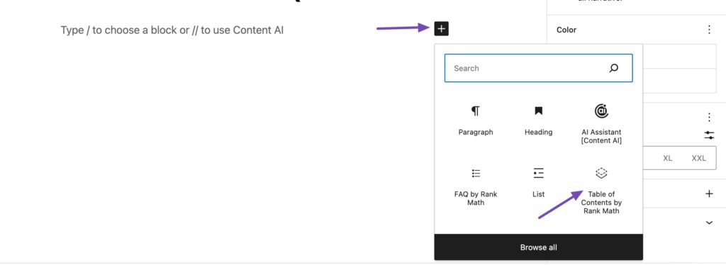 Bật Table of Content trong Rank Math Bật Table of Content trong Rank Math