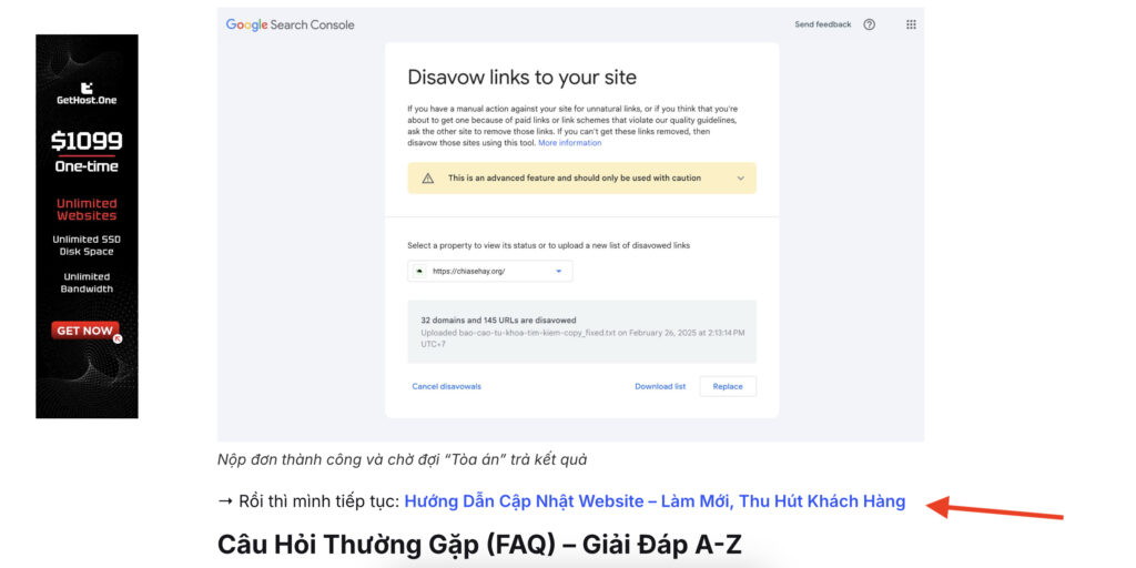 Ví dụ về internal link
