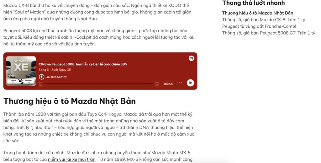 Ví dụ cho một bài viết chất lượng Ví dụ cho một bài viết chất lượng