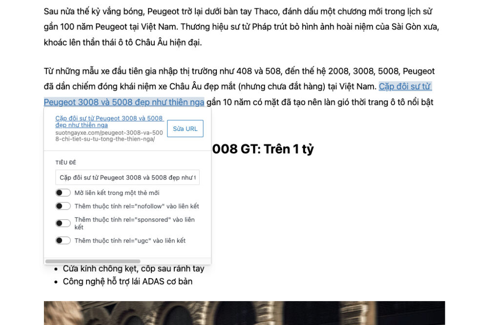 Xây dựng liên kết (Internal & External Links)