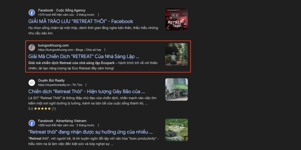 Bài viết không sử dụng backlink nhưng vẫn top google