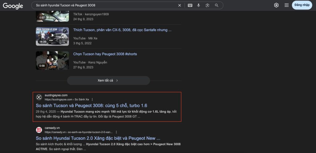 Hiểu ý định tìm kiếm của khách hầng
