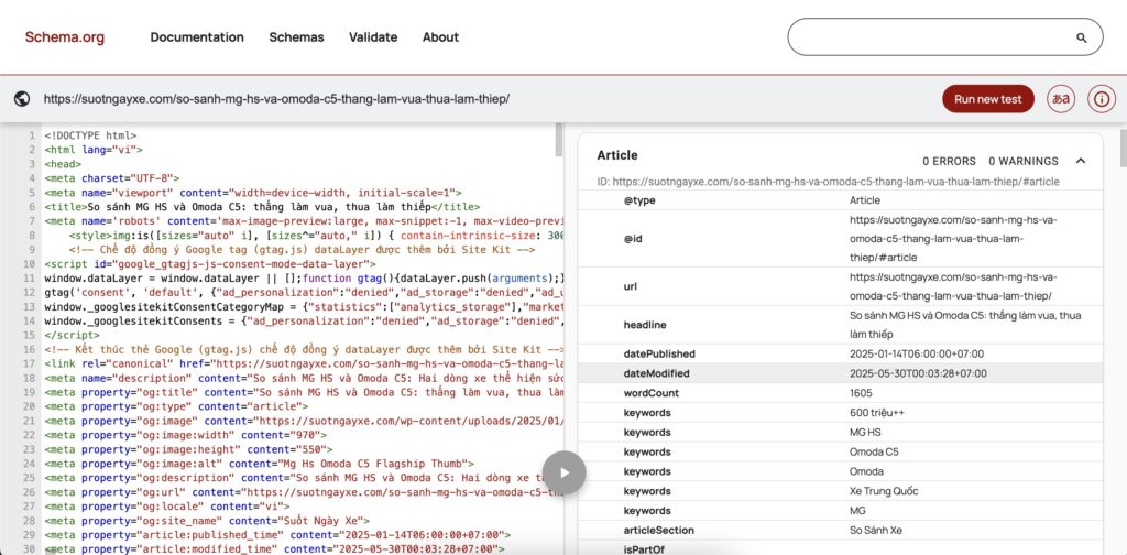 Schema Post Suốt Ngày Xe