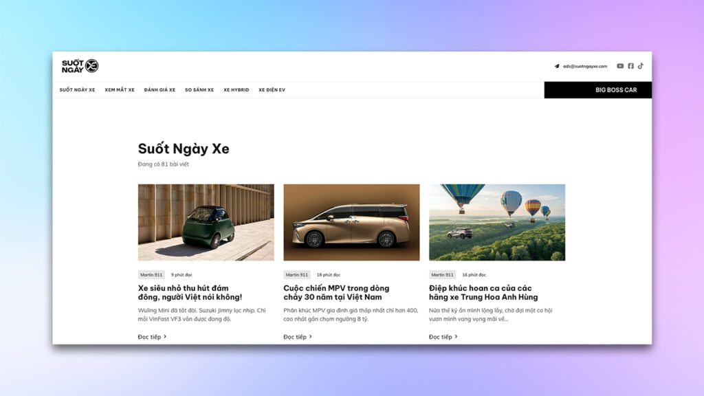 Trang chủ Suốt Ngày Xe Website suốt ngày xe