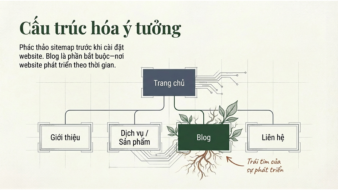 Học cách vẽ sitemap