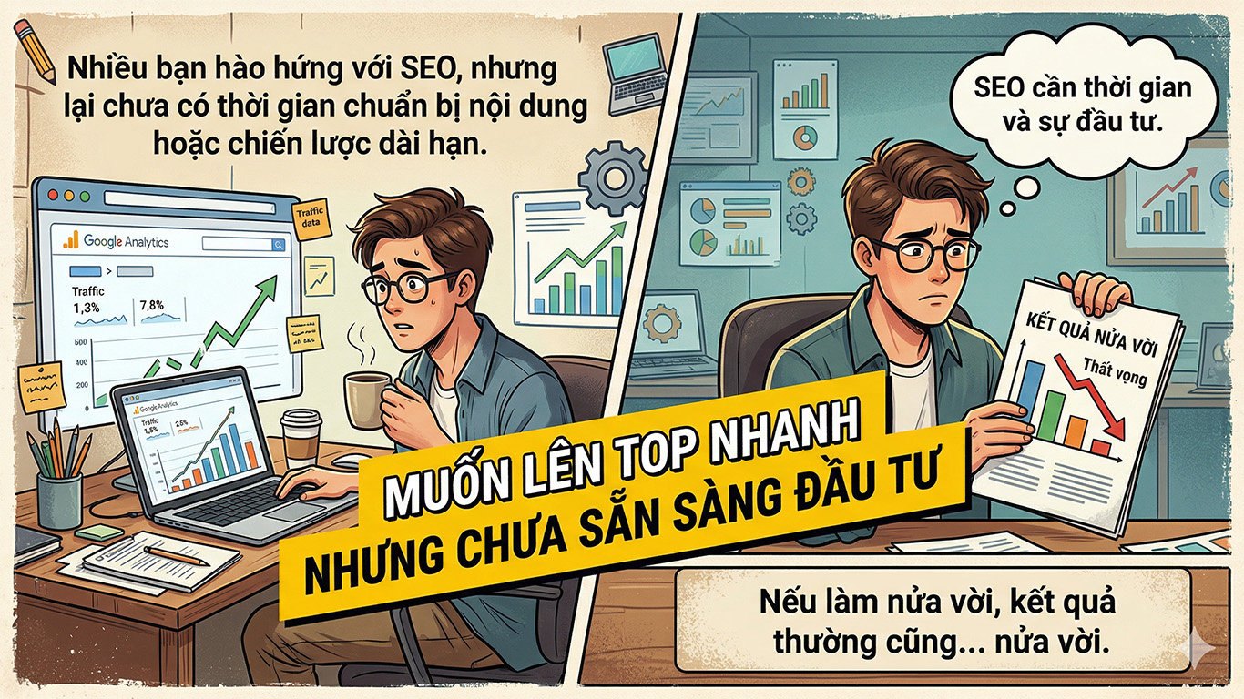 SEO muốn nhanh nhưng chưa đầu tư bài bản