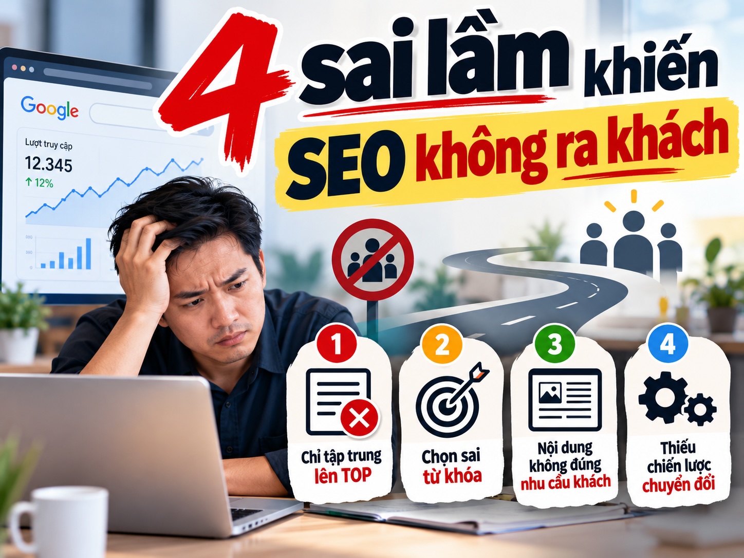 4 Sai lầm SEO khiến không ra khách
