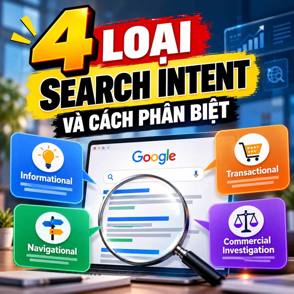 4 loại Search Intent và cách phân biệt