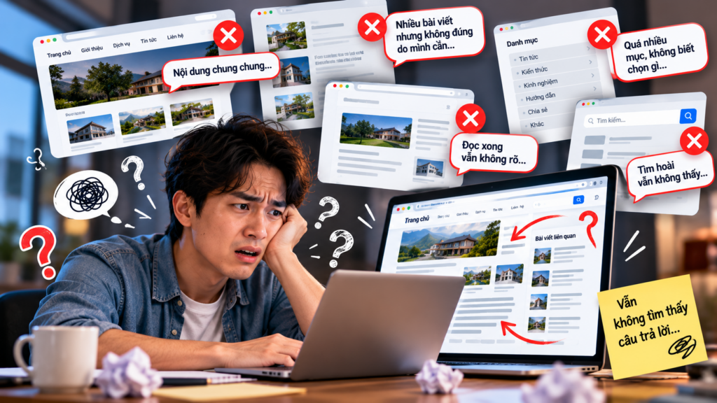 Bối Rối Trước Trang Web Rối Rắm