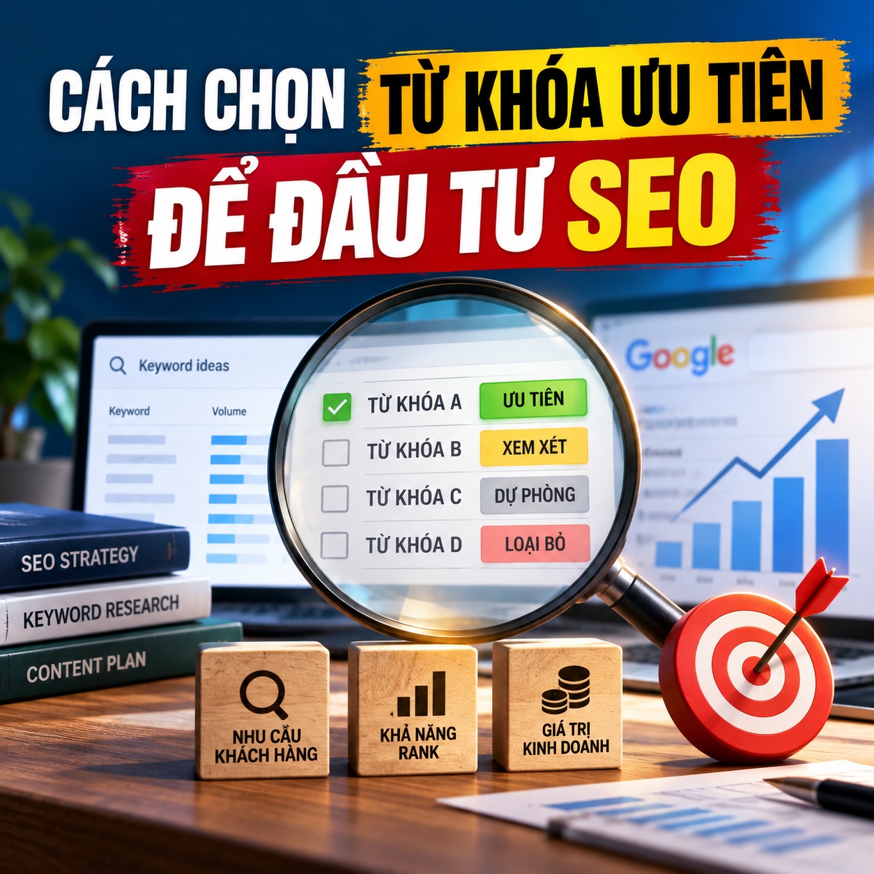 Cách Chọn Từ Khóa Ưu Tiên SEO