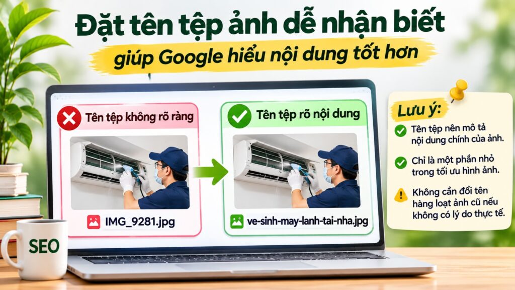 Đặt tên tệp ảnh chuẩn SEO