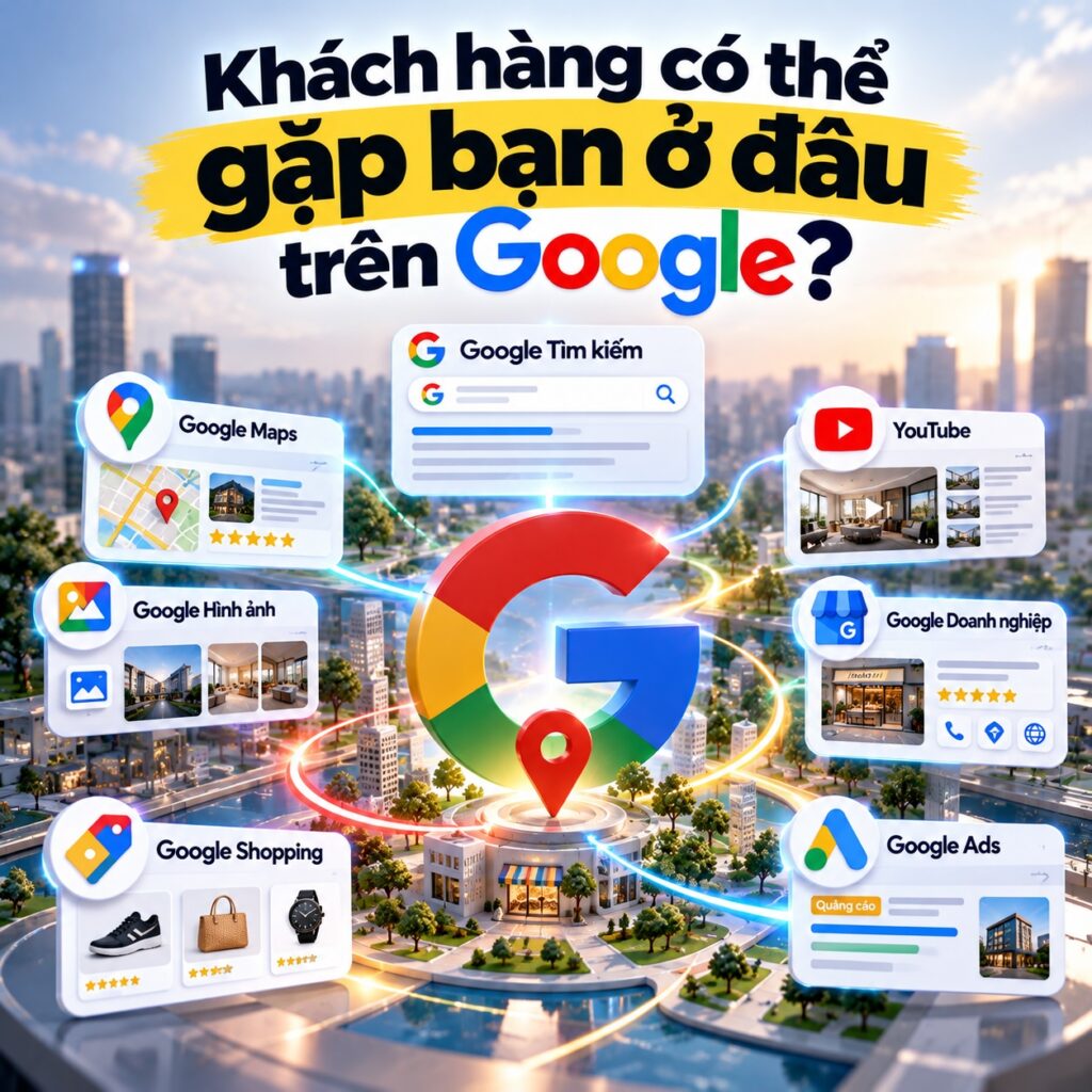 Khách hàng gặp bạn trên Google