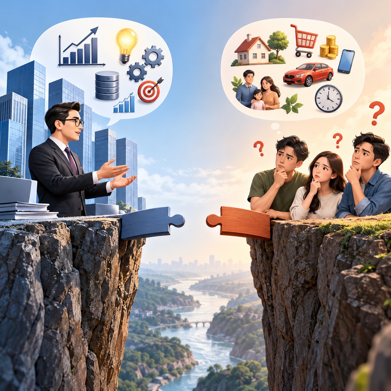 Khoảng cách giữa doanh nghiệp và khách hàng