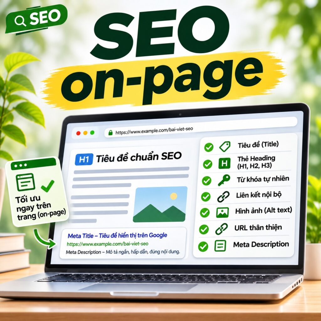 Minh họa SEO On page hiện đại