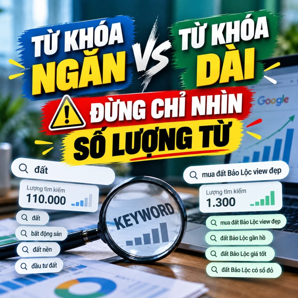 Từ khóa ngắn và dài Đừng chỉ nhìn số lượng